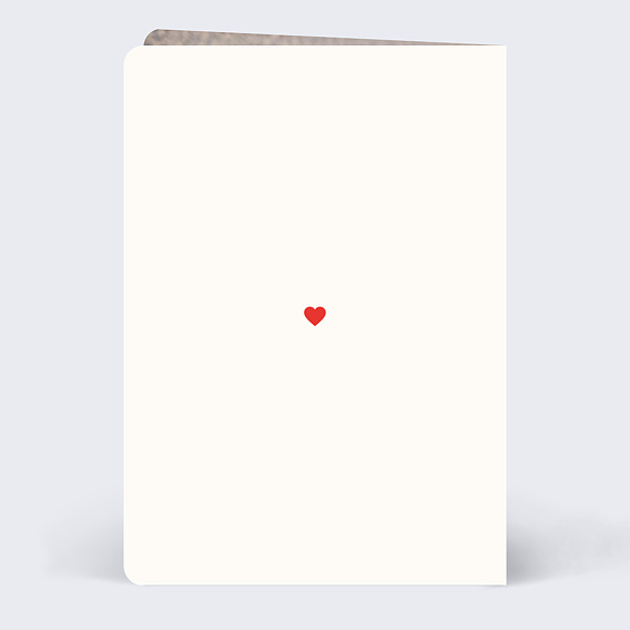 Carte amitié Amitié Coeur Verso