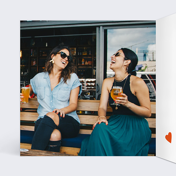 Carte amitié Marie-Lou Création x Popcarte - Mains Intérieur Gauche