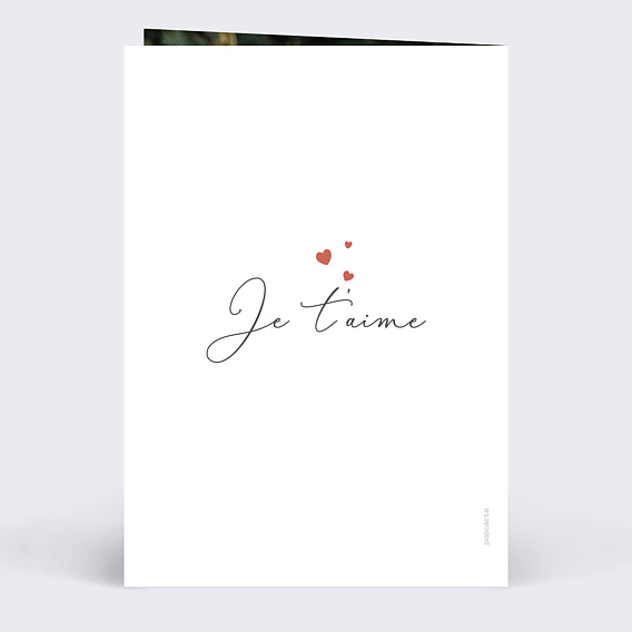 Carte amitié Encadré Coeur Verso