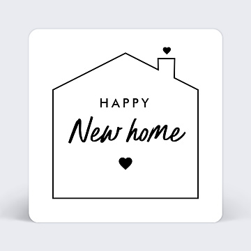 Cartes de Correspondance Happy New Home