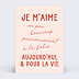 Correspondance Je m'aime