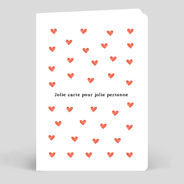 Cartes de Correspondance Motif Petit Coeur