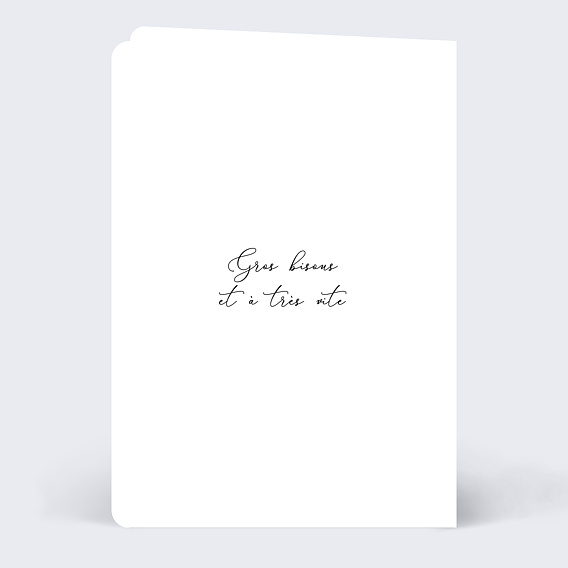 Carte amitié Bonjour mon ami Verso