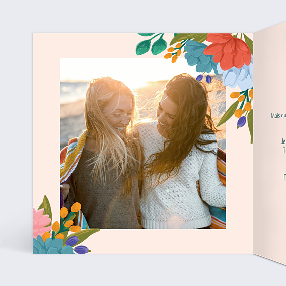 Carte amitié Jardin Enchanté Intérieur Gauche