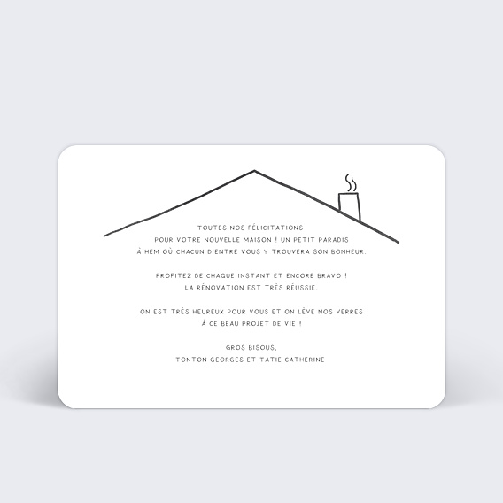 Carte amitié Clés Verso