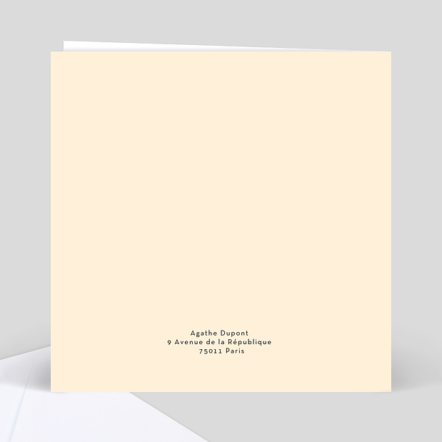 Carte de Correspondance Be happy Verso