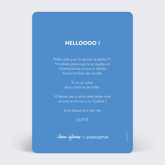 Correspondance Claire Iglesias x Popcarte - Hello Sunshine