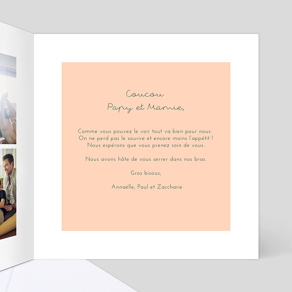 Carte amitié Chez Nous Intérieur Droit