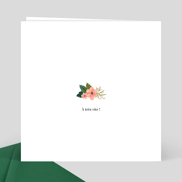 Carte de Correspondance Joli Coeur Verso