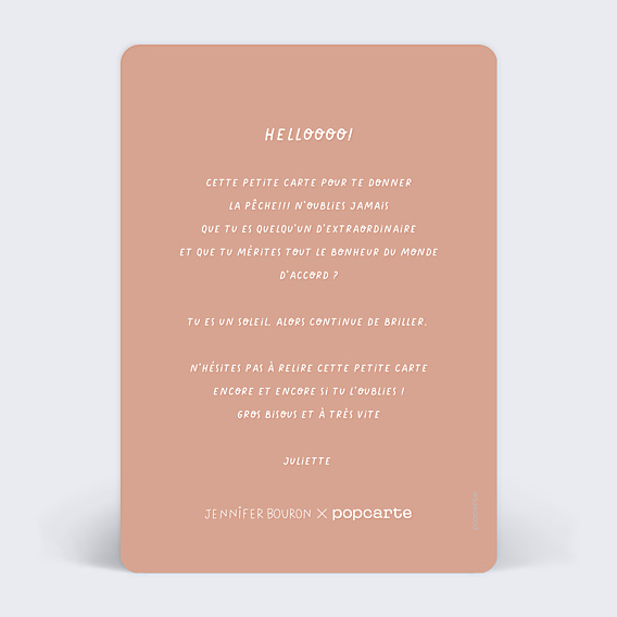 Correspondance Jennifer Bouron x Popcarte - Vie en Couleurs