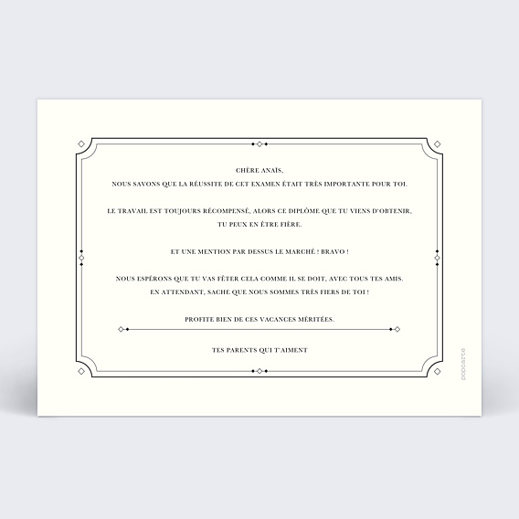 Correspondance Le diplôme