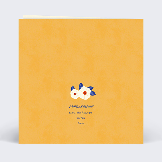 Carte bon rétablissement Tableau Verso