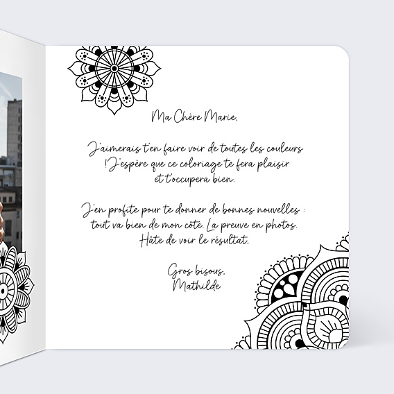 Correspondance Coloriage Mandala