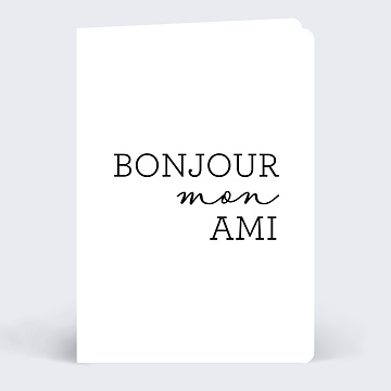 Correspondance Bonjour mon ami
