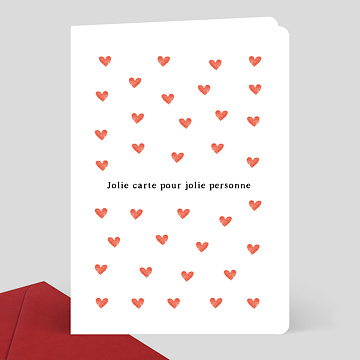 Cartes de Correspondance Motif Petit Coeur