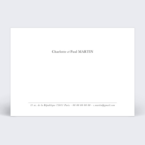 Carte amitié Simple