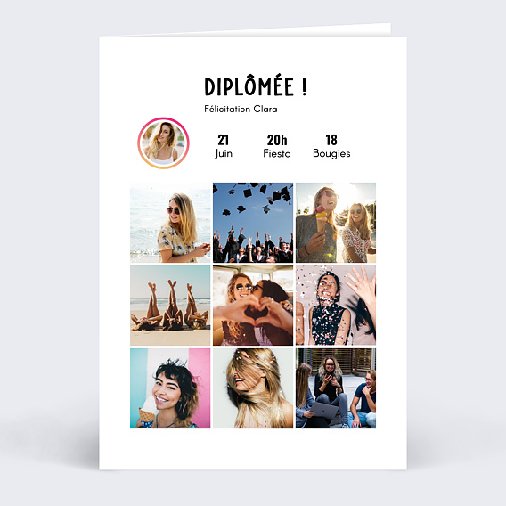 Carte amitié Tendance