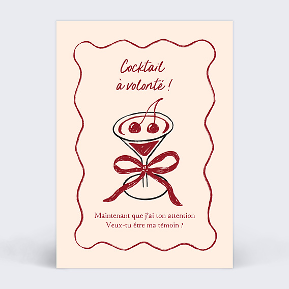 Demande de Témoin Cocktail cerise