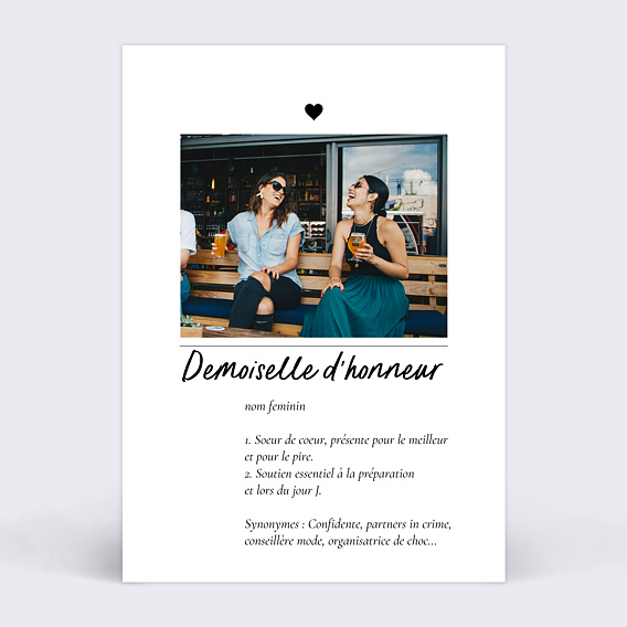 Carte demande témoin - annonce mariage - veux-tu être mon témoin - témoin  de mariage