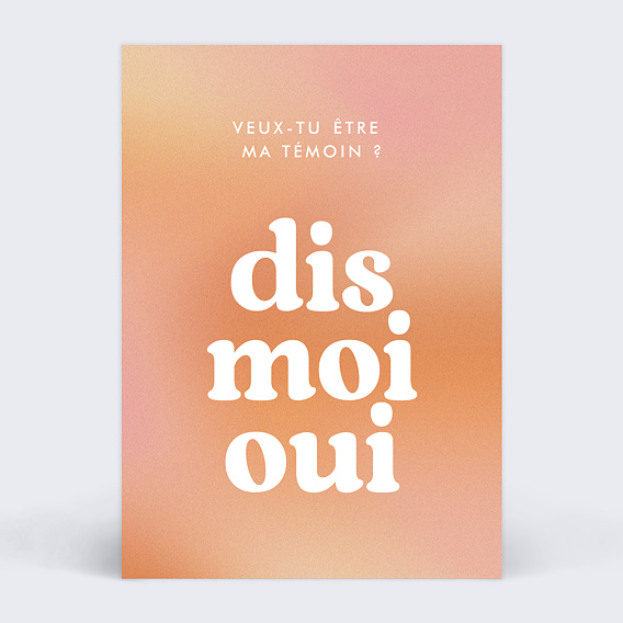 Demande de témoin Dis-Moi Oui