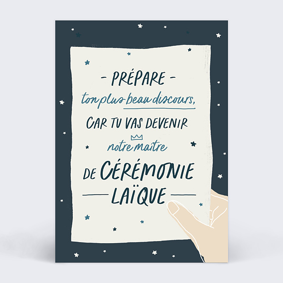 Demande de témoin Maître de Cérémonie