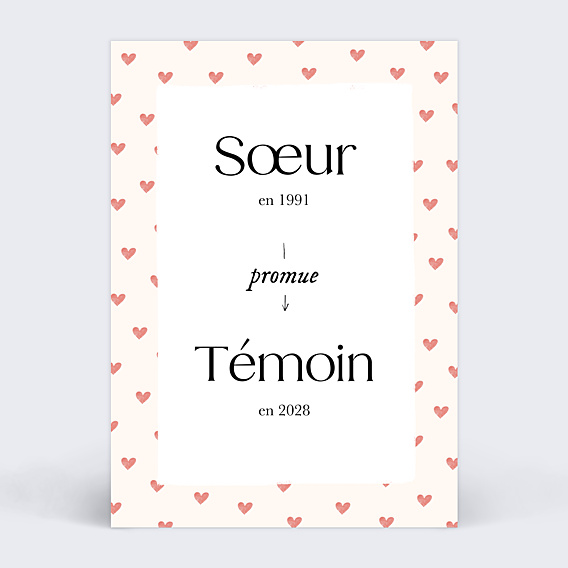 Demande de Témoin Promotion ma témoin