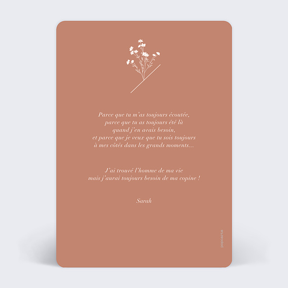 Demande de témoin Arche Photo Verso