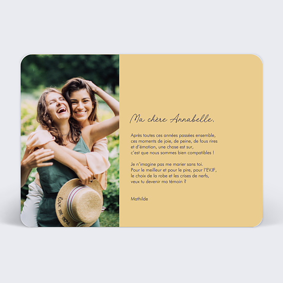 Demande de témoin Astrologie Verso