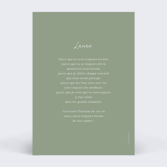 Demande de témoin Oui ou Oui Verso