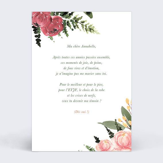 Demande de témoin To Do List Verso