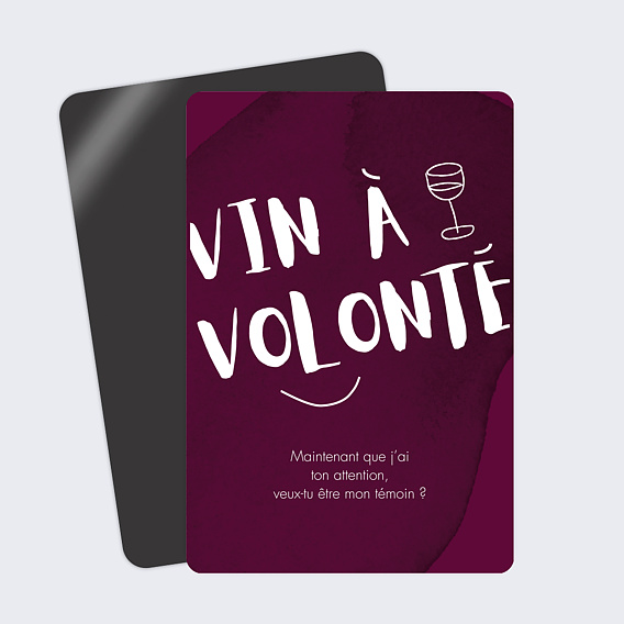 Demande de témoin Vin à Volonté