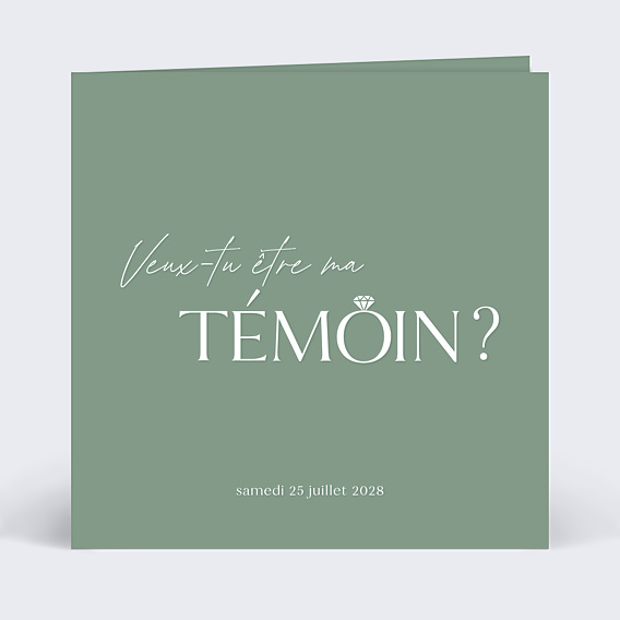 Demande de témoin Veux-tu être mon témoin ?