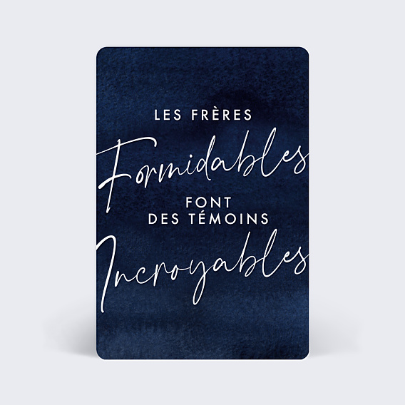 Demande de Témoin Frères Formidables