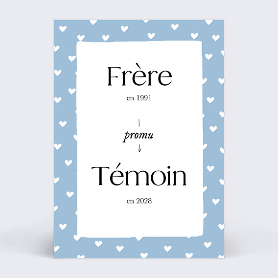 Demande de témoin Promotion mon témoin