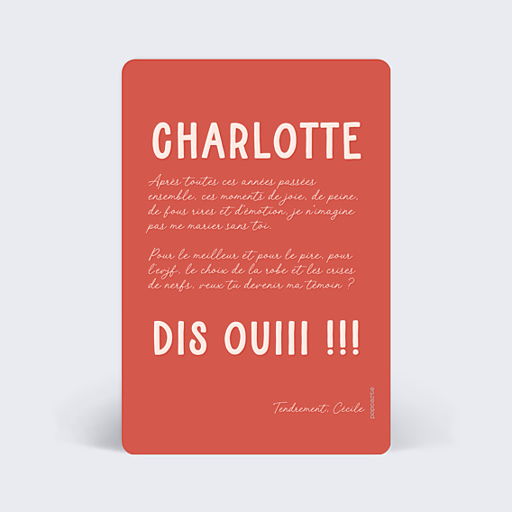 Demande de Témoin Je t'aime