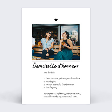 Demande de Tmoin Dfinition Demoiselle d'honneur