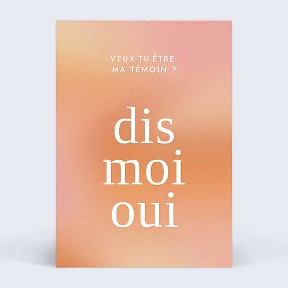 Demande de témoin Dis-Moi Oui