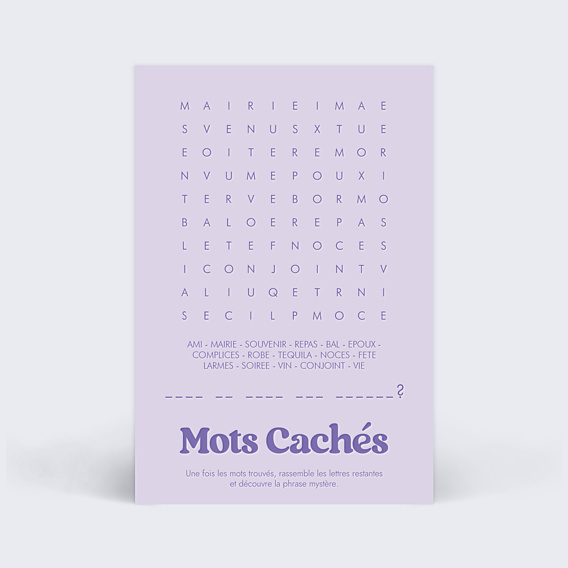 Demande de Témoin Mots Cachés