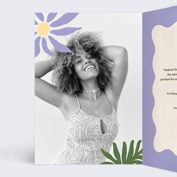 Demande de témoin Fleurs Modernes Intérieur Gauche