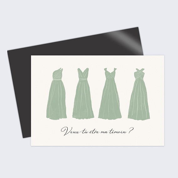 Demande de témoin Groupe de robes