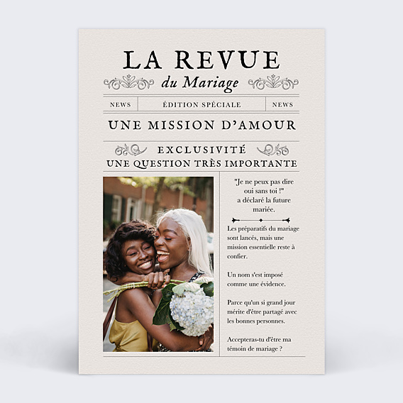 Demande de témoin Journal