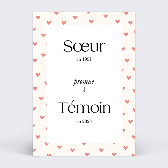 Demande de témoin Promotion ma témoin