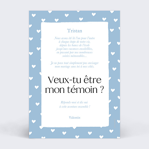 Demande de Témoin Promotion mon témoin