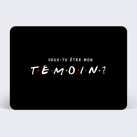 Demande de Témoin Meilleurs Amis