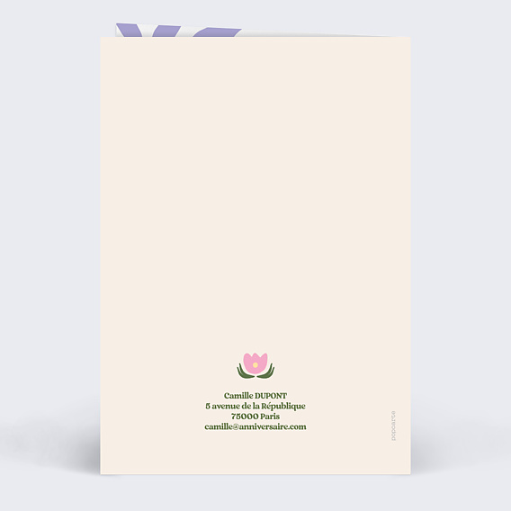 Demande de témoin Fleurs Modernes Verso