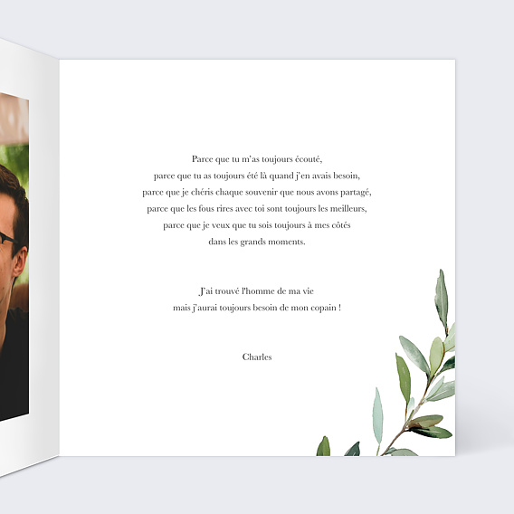 Demande de témoin Aquarelle Végétale Intérieur Droit