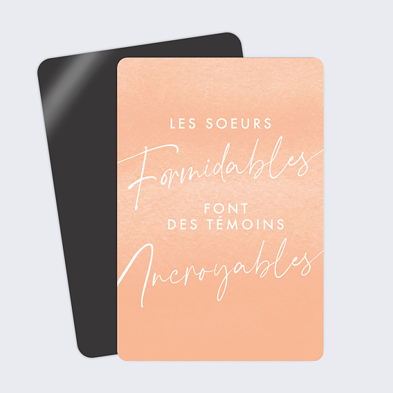 Demande de témoin Soeurs Formidables