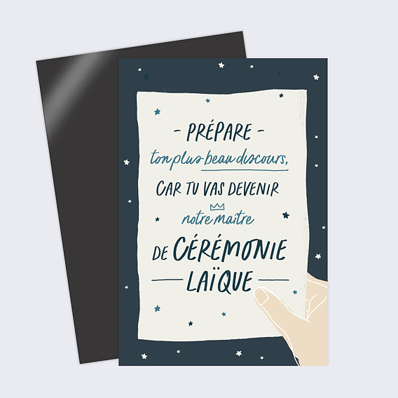 Demande de témoin Maître de Cérémonie