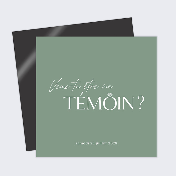 Demande de témoin Veux-tu être mon témoin ?