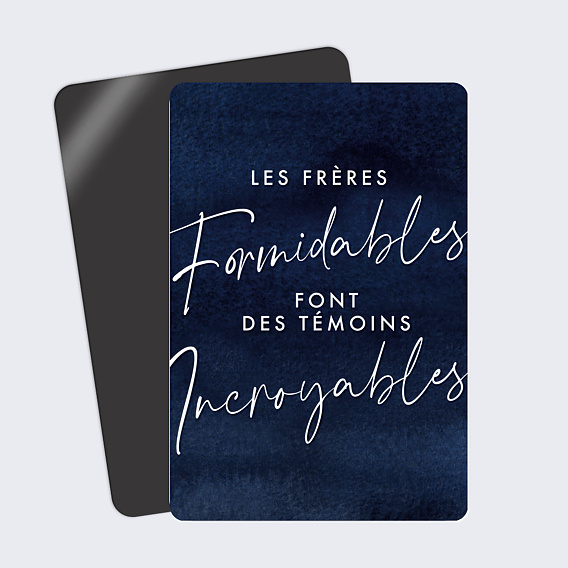 Demande de Témoin Frères Formidables